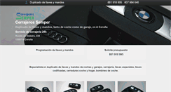 Desktop Screenshot of cerrajeroscoruna.net
